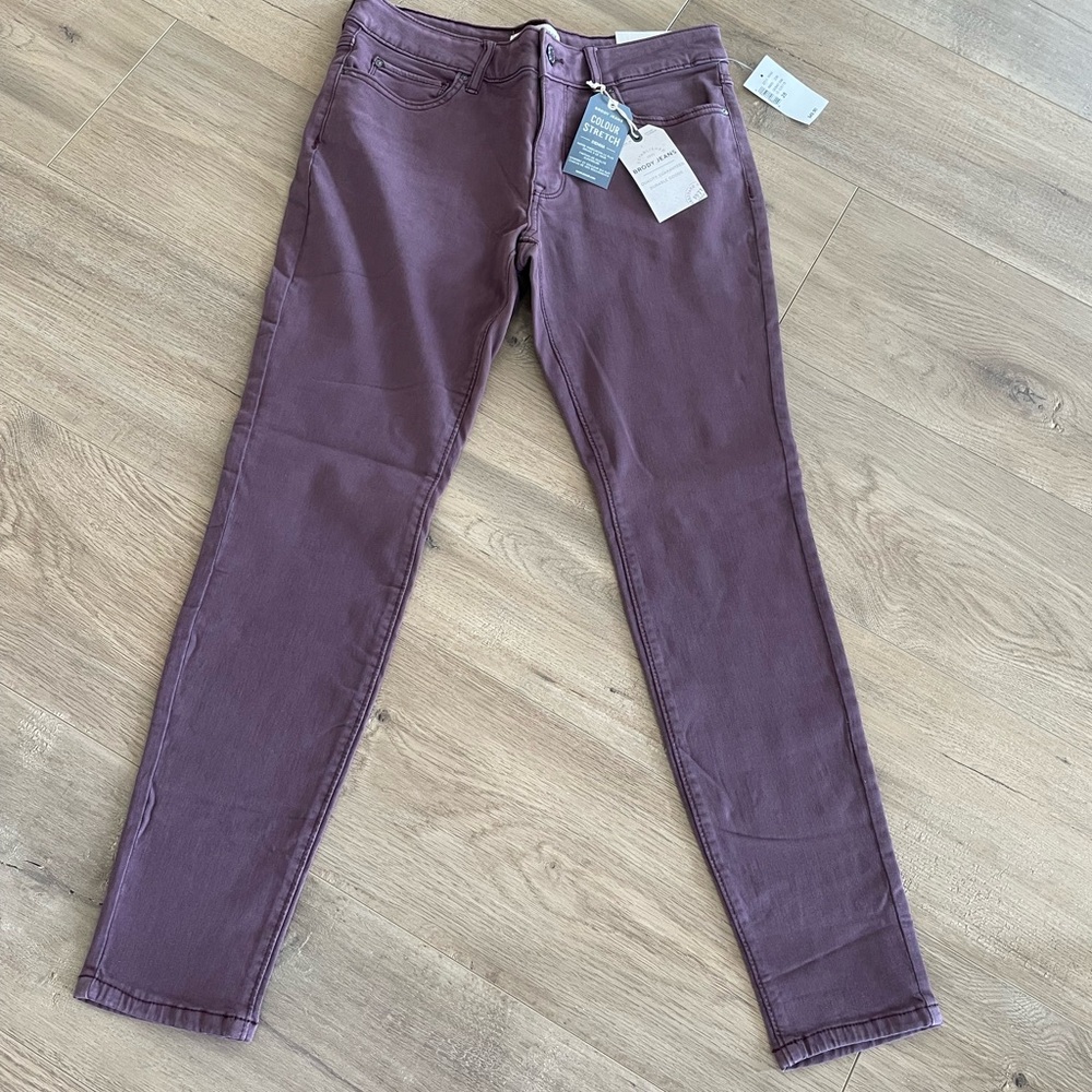 Purple Skinny Jeans with Stretch Fit